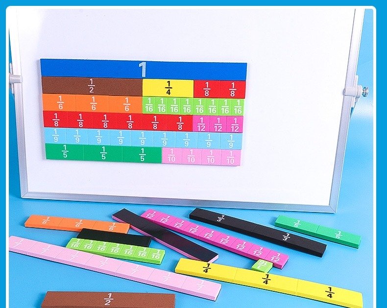 4th Grade Kids Magnetic Fraction Tiles 4th Grade Kids Magnetic Fraction Tiles