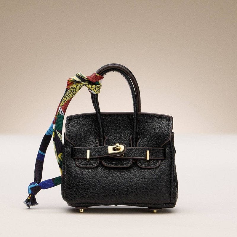 Mini Birkin Faux leather bag (6) Mini Birkin Faux Leather Bag - Image 6