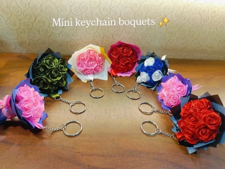 Mini Keychain Bouquet (3) Mini Keychain Bouquet - Image 4