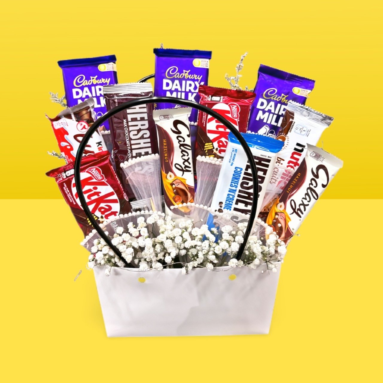 fresh flower bouquet & chocolate combo fresh flower bouquet & chocolate combo